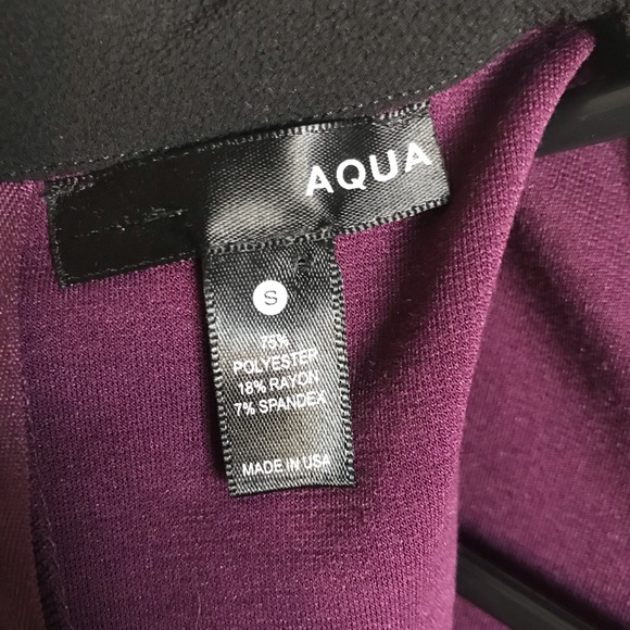 Aqua brand purple dress with Peter Pan collar - Picture 7 of 7